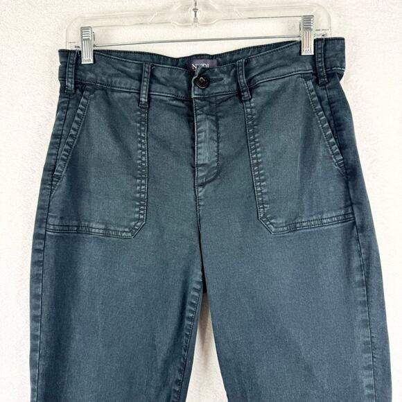 NYDJ Straight Ankle Chino Casual Pant Dark Grey/Washed Black - 6 Business Preppy - Picture 5 of 15